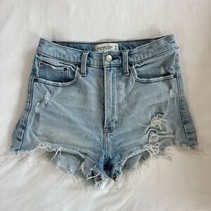 Abercrombie High Rise denim short